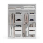 Guarda-roupa Casal Valência 4 Portas 4 Gavetas Com Espelho Br