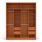 Guarda-roupa Casal Valência 4 Portas 4 Gavetas Com Espelho Fr