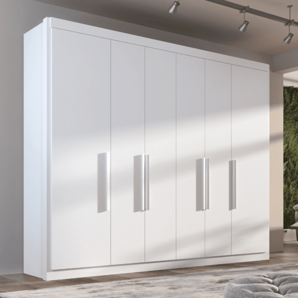 Guarda Roupa Casal Valencia 6 Portas 6 Gav