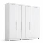 Guarda Roupa Casal Valencia 6 Portas 6 Gav  Com Pés