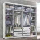 Guarda Roupa Casal Valencia 6 Portas 6 Gav  Com Pés