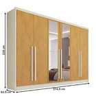 Guarda-roupa Casal Valencia 6 Portas 6 Gavetas 100% Mdf Com E