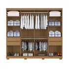 Guarda-roupa Casal Valencia 8 Portas 4 Gavetas Ripado Atacama