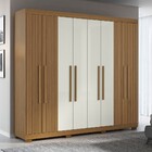 Guarda-roupa Casal Valencia 8 Portas 4 Gavetas Ripado Atacama