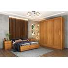 Guarda-roupa Casal Valência Flex 3 Pt 4 Gv Cinamomo E Off Whi