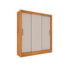 Guarda-roupa Casal Valência Flex 3 Pt 4 Gv Cinamomo E Off Whi