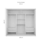 Guarda-roupa Casal Valentina Gold 3 Pt 4 Gv Branco