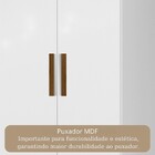 Guarda-roupa Casal Valparaíso  6 Portas 2 Gavetas Branco - Pa