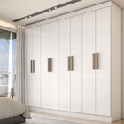 Guarda-roupa Casal Valparaíso  8 Portas 4 Gavetas Branco - Pa