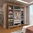 Guarda-roupa Casal Varsóvia 4 Portas 2 Gavetas Marrocos/off W