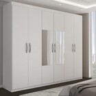 Guarda-roupa Casal Vaticano 6 Portas 2 Gavetas Com Espelho Br