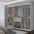 Guarda-roupa Casal Vaticano 6 Portas 2 Gavetas Com Espelho Br