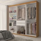 Guarda-roupa Casal Vaticano 6 Portas 2 Gavetas Freijó - Panor