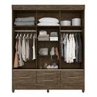 Guarda Roupa Casal Vegas 3 Portas De Correr E 4 Gavetas Color