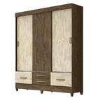 Guarda Roupa Casal Vegas 3 Portas De Correr E 4 Gavetas Color