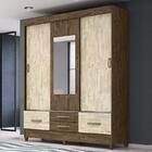 Guarda Roupa Casal Vegas 3 Portas De Correr E 4 Gavetas Flex