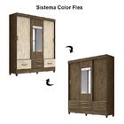 Guarda Roupa Casal Vegas 3 Portas De Correr E 4 Gavetas Flex