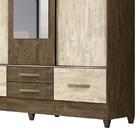 Guarda Roupa Casal Vegas 3 Portas De Correr E 4 Gavetas Flex