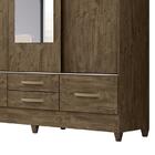 Guarda Roupa Casal Vegas 3 Portas De Correr E 4 Gavetas Flex