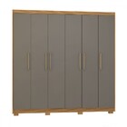 Guarda-roupa Casal Vegas 6 Portas 6 Gavetas Nature/alaska - P