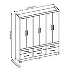 Guarda-Roupa Casal Veneto 06 Portas Demóbile