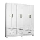 Guarda-roupa Casal Veneto 6 Pt 6 Gv Branco