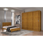 Guarda Roupa Casal Veneza 3 Portas 4 Gavetas Rufato