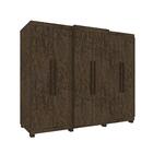 Guarda-roupa Casal Veneza 6 Portas 6 Gavetas Wengue/naturale