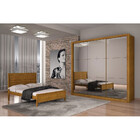 Guarda Roupa Casal Veneza Gold 3 Portas 4 Gavetas E Espelho R