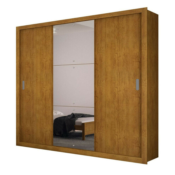 Guarda Roupa Casal Veneza Luxo Com 3 Portas Rufato
