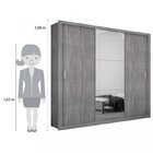 Guarda Roupa Casal Veneza Luxo Com 3 Portas Rufato