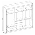 Guarda-roupa Casal Venice 6 Portas 4 Gavetas 100% Mdf Cinamon