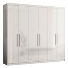 Guarda-roupa Casal Venice 6 Portas 4 Gavetas Branco - Demóbile