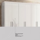 Guarda-roupa Casal Venice 6 Portas 4 Gavetas Branco - Demóbile