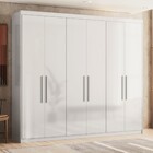 Guarda-roupa Casal Venice 6 Portas 4 Gavetas Branco - Demóbile