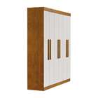 Guarda-roupa Casal Ventura 6 Pt Imbuia E Off White