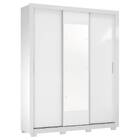 Guarda Roupa Casal Vero Com Pés 3 Portas 2 Gavetas Branco Tan