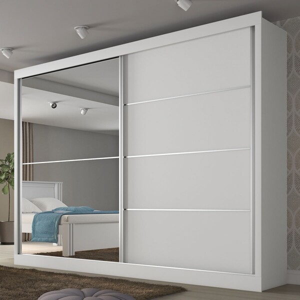 Guarda-roupa Casal Verona 2 Portas 4 Gavetas 100% Mdf Com Esp