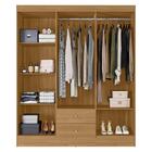 Guarda Roupa Casal Versa 6 Portas Freijó Fosco - Kits Paraná