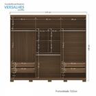 Guarda Roupa Casal Versalhes 6 Portas Com Pés - Pr Móveis