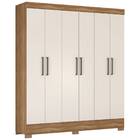 Guarda Roupa Casal Verso 6 Portas 2 Gavetas Amendola Off Whit