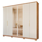 Guarda Roupa Casal Vidro Reflecta 6 Portas 6 Gavetas La Belle