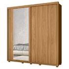 Guarda Roupa Casal Viena 2 Portas Flex Com Espelho - Móveis A