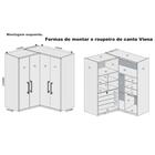 Guarda-roupa Casal Viena 4 Portas 4 Gavetas 100% Mdf Amendoa/