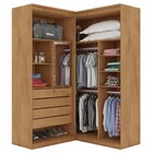 Guarda-roupa Casal Viena 4 Portas 4 Gavetas 100% Mdf Amendoa/