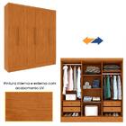 Guarda-roupa Casal Vietri Com Pés 6 Portas 4 Gavetas Cinamomo