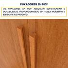 Guarda-roupa Casal Vietri Com Pés 6 Portas 4 Gavetas Cinamomo