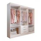 Guarda-roupa Casal Vigo 6 Portas 3 Gavetas Branco - Panorama