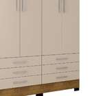 Guarda-roupa Casal Vila Velha 6 Pt 9 Gv Canelato E Natural