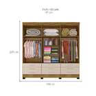 Guarda-roupa Casal Vila Velha 6 Pt 9 Gv Canelato E Natural